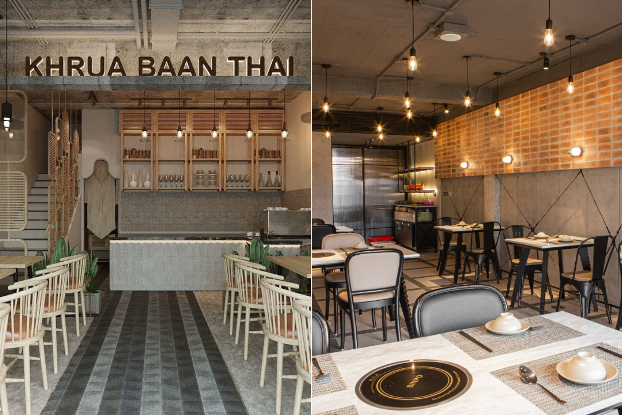 Mang nét Thái về với đất Việt, Khrua Baan Thai diễn tả rõ nét ẩm thực Thái Lan thông qua không gian tại các cơ sở của mình